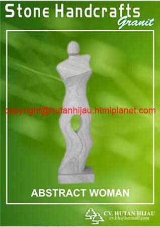 ST - abstract woman - stone handicraft